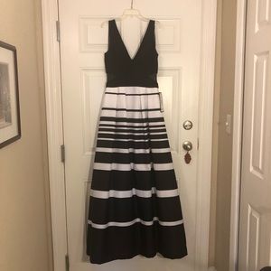 XSCAPE - New with tags black and white gown.